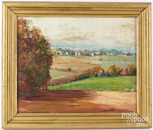 OIL ON CANVAS LANDSCAPEOil on