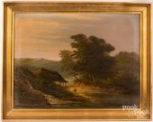 OIL ON CANVAS LANDSCAPEOil on