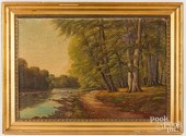OIL ON CANVAS LANDSCAPEOil on