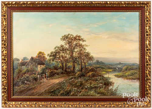 OIL ON CANVAS LANDSCAPEOil on