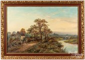 OIL ON CANVAS LANDSCAPEOil on