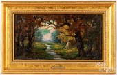 OIL ON CANVAS LANDSCAPEOil on