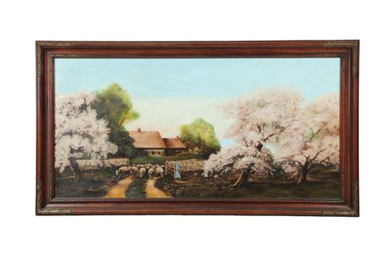 OIL ON CANVAS. Large landscape