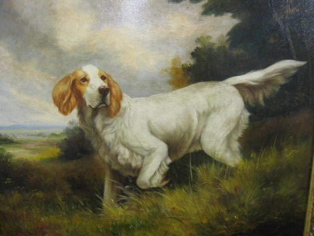 Oil on Canvas of a Setter on