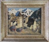 Oil on canvas of an Austrian v
