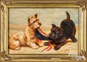 OIL ON CANVAS OF TWO SCOTCH TE