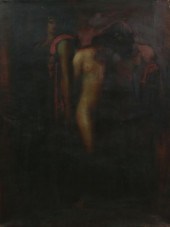 OIL ON CANVAS ORPHEUS AND EURY