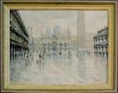 Oil on canvas painting 20th c.