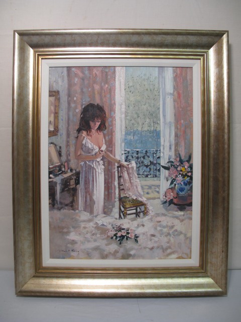 Oil on canvas painting by Robert