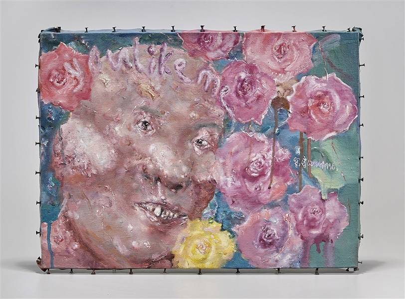 Oil on canvas painting by Liu Wei