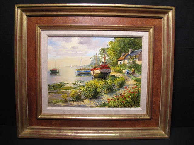 Oil on canvas painting depicting
