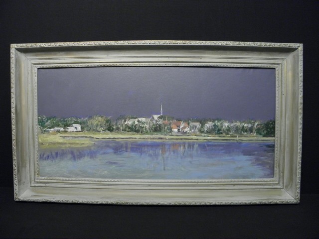 Oil on canvas painting depicting