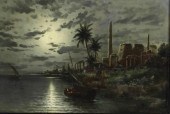 OIL ON CANVAS PAINTING MOONLIG