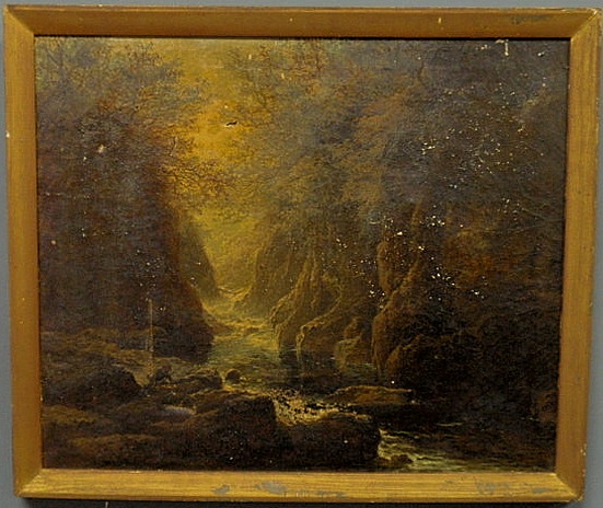 Oil on canvas painting of a man