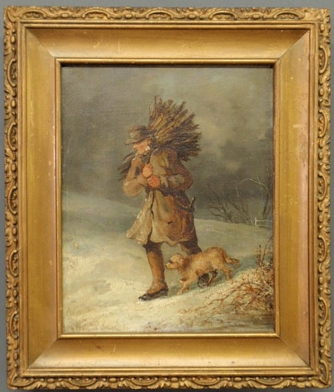 Oil on canvas painting of a man