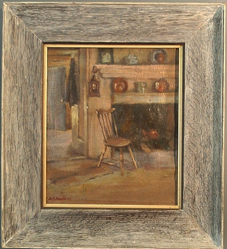 Oil on canvas painting of an 18th