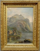 Oil on canvas painting of a la