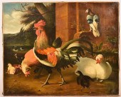OIL ON CANVAS PAINTING OF ROOS