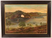 OIL ON CANVAS PAINTING RIVER V