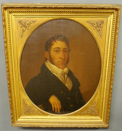 Oil on canvas portrait c.1830 of