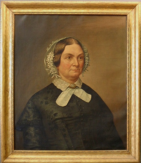 Oil on canvas portrait of a