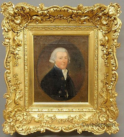 Oil on canvas portrait of a