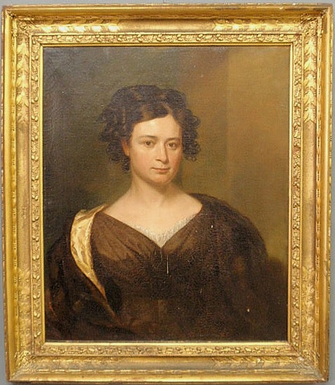 Oil on canvas portrait of a