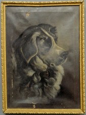 Oil on canvas portrait of a do