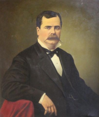 Oil on Canvas Portrait of a