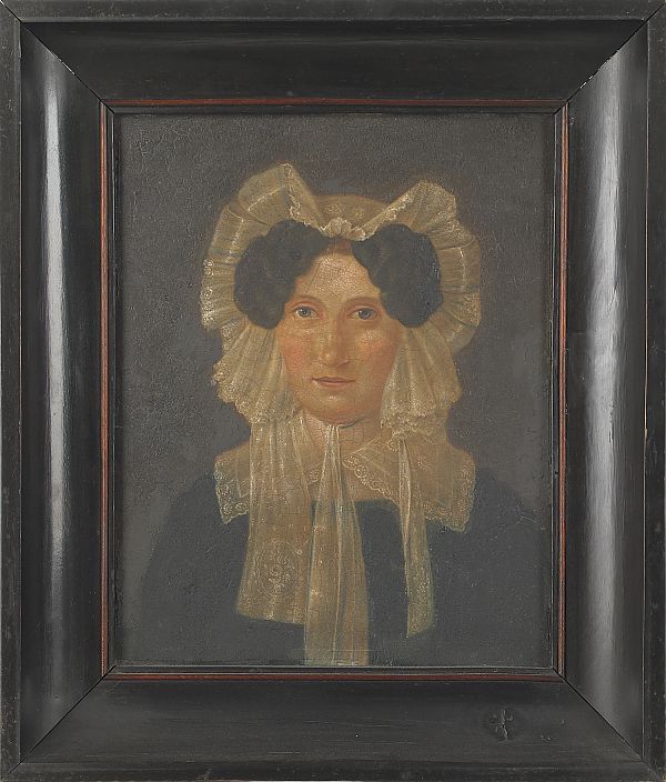Oil on canvas portrait of a lady