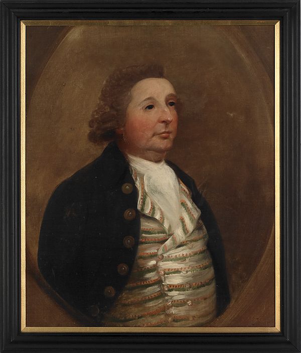 Oil on canvas portrait of a