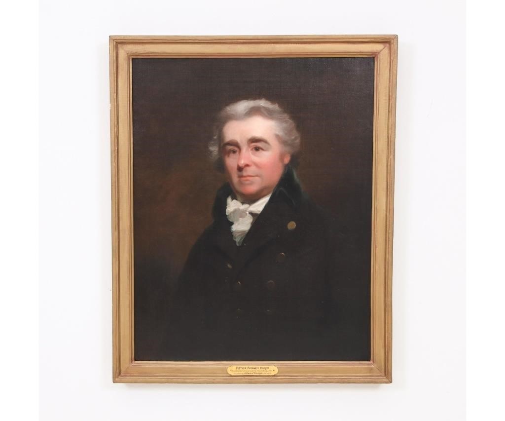 Oil on canvas portrait of Peter