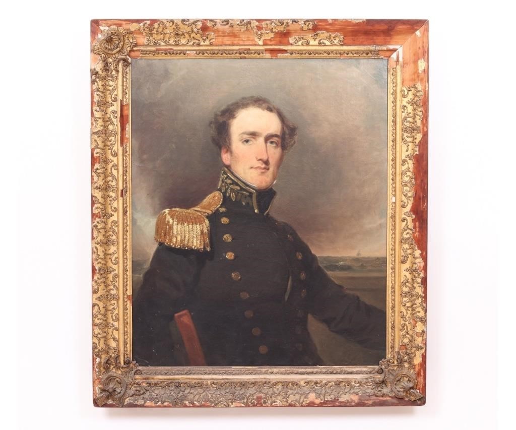 Oil on canvas portrait of James