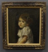 Oil on canvas portrait of a yo