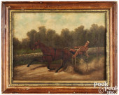 OIL ON CANVAS PORTRAIT OF A HO