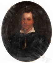 OIL ON CANVAS PORTRAIT OF A GE