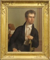 Oil on canvas portrait of a ge