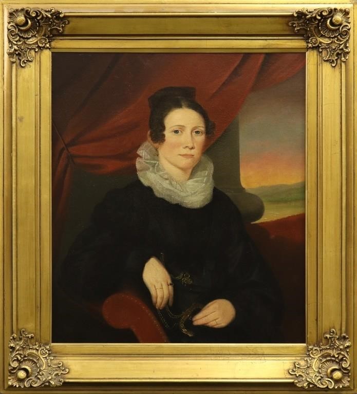 Oil on canvas portrait of a young
