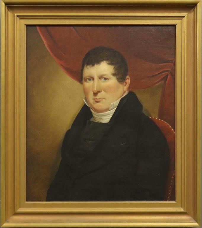 Oil on canvas portrait of a