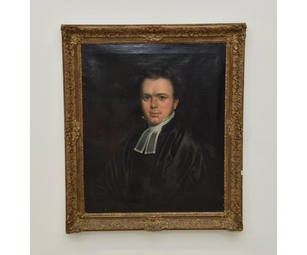 Oil on canvas portrait of a