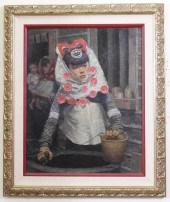 OIL ON CANVAS, PORTRAIT OF A C