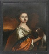 OIL ON CANVAS "PORTRAIT OF A W