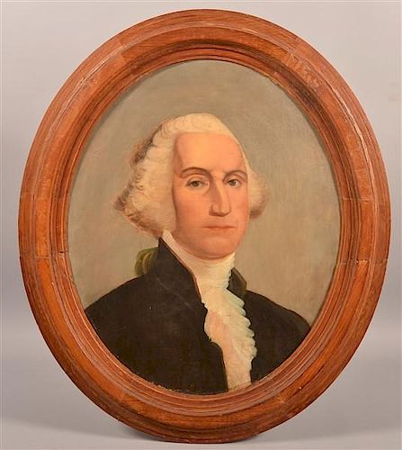 OIL ON CANVAS PORTRAIT OF GEORGE