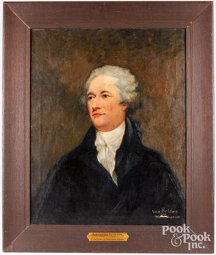 OIL ON CANVAS PORTRAIT OF ALEXANDER