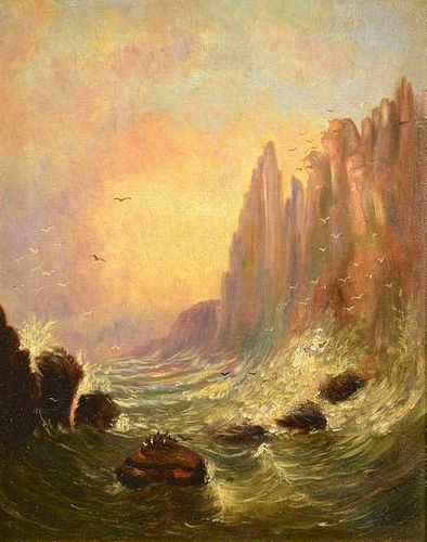 OIL ON CANVAS. POSS. FINGAL'S