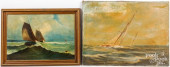 OIL ON CANVAS SAILBOAT PORTRAI