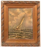 OIL ON CANVAS SEASCAPE PAINTIN