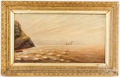OIL ON CANVAS SEASCAPEOil on c