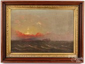 OIL ON CANVAS SEASCAPEOil on c