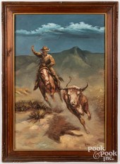 OIL ON CANVAS, SIGNED FIDEL CA
